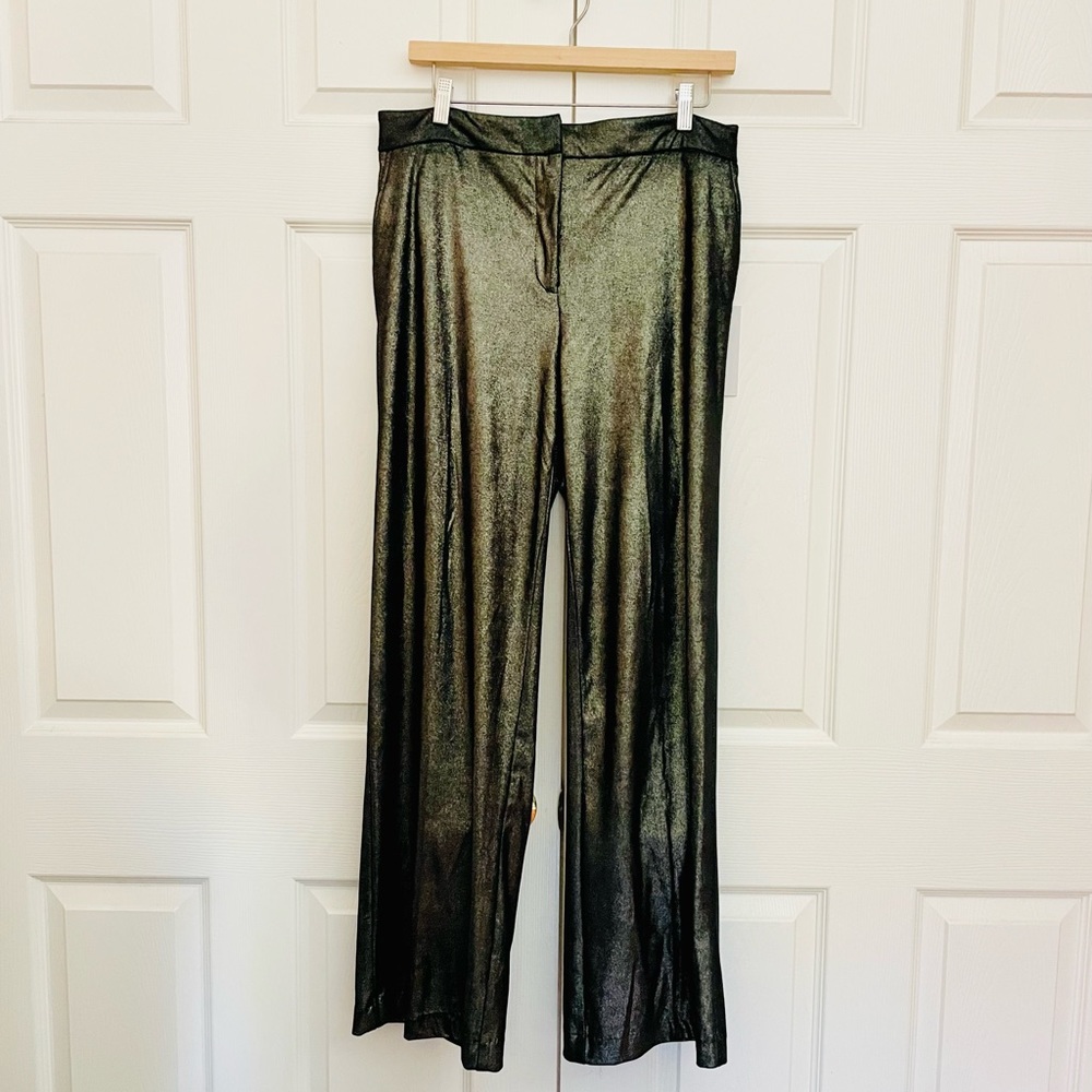 JOIE x REVOLVE metallic high waist wide leg pant size 12